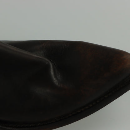 FRYE 'Sacha' Stud Chelsea Brown Leather Ankle Boots (8.5 B)