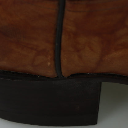 TONY LAMA Embroidered USA Made Tan Leather Western Cowboy Boots (17 B)