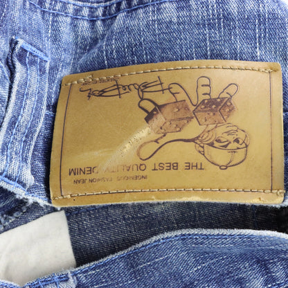 Vintage BLUE BAY Y2K Embroidered Dice Pocket Jorts Carpenter Denim Shorts (30)