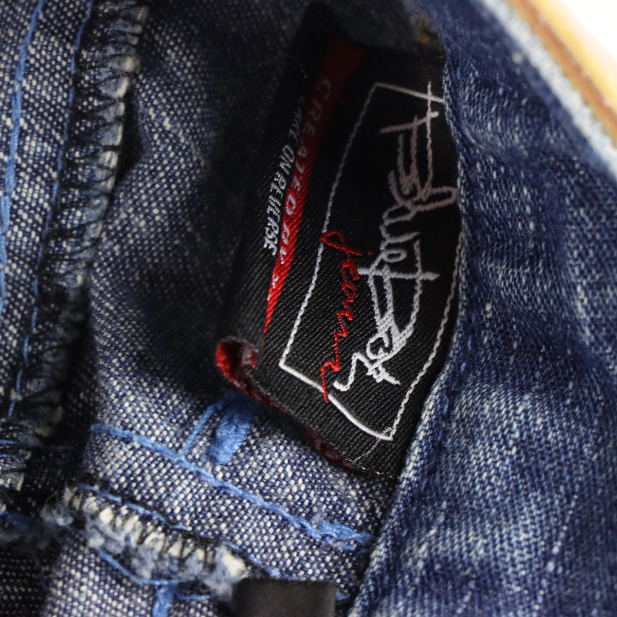 Vintage BLUE BAY Y2K Embroidered Dice Pocket Jorts Carpenter Denim Shorts (30)