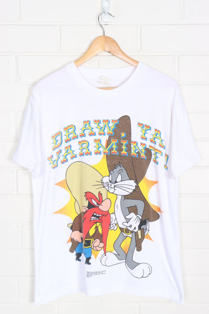 LOONEY TUNES Vintage 1992 'Draw, Ya Varmint' Bugs Bunny USA Made Tee (S-M)