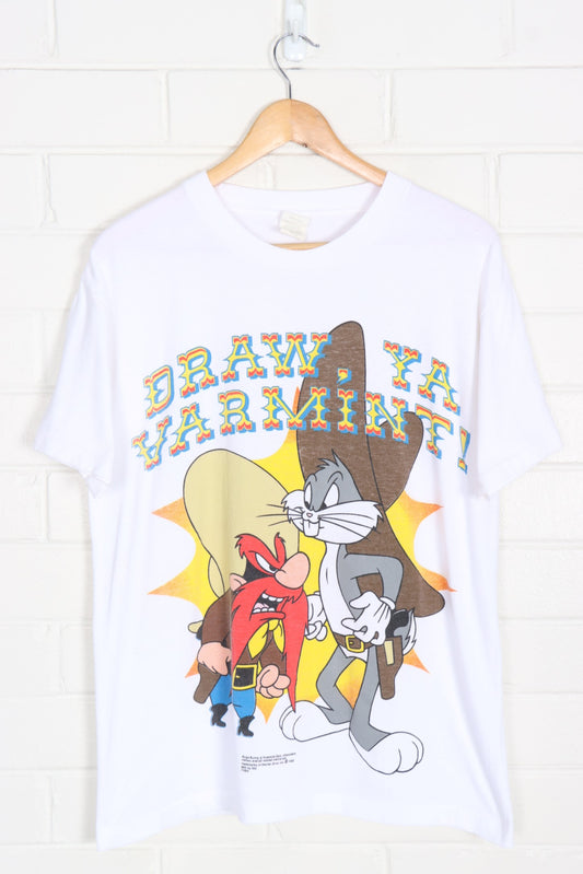 LOONEY TUNES Vintage 1992 'Draw, Ya Varmint' Bugs Bunny USA Made Tee (S-M)
