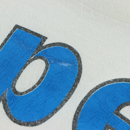 DISNEY 'Dopey' Puffy Spell Out Graphic White Tee (L) - Vintage Sole Melbourne