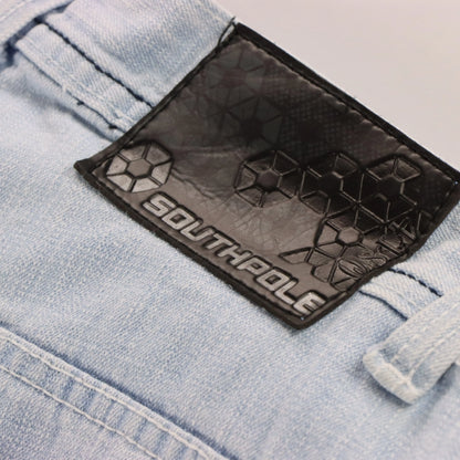 VINTAGE SOUTHPOLE Y2K Light Wash Jorts Denim Jean Shorts  (34)
