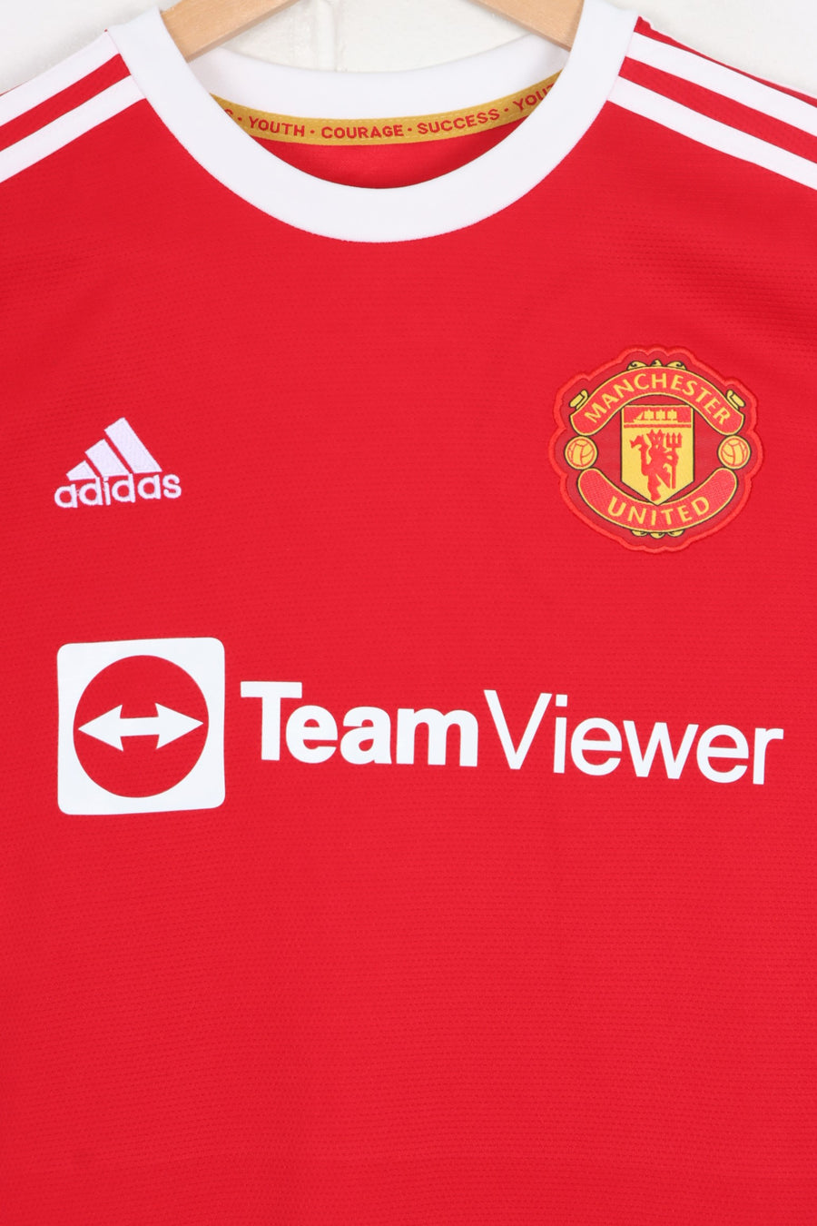 REPLICA Manchester United 2021/2022 Adidas Home Soccer Jersey (L)