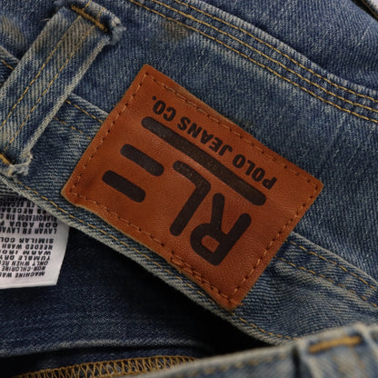 Vintage POLO RALPH LAUREN JEANS Y2K Canton Carpenter Jorts Jean Shorts (33)