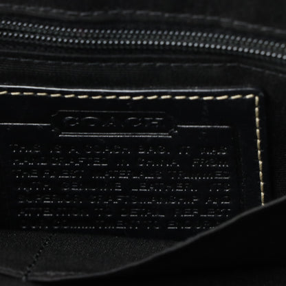 COACH 8K06 Signature Belted Black Canvas Shoulder Tote Bag