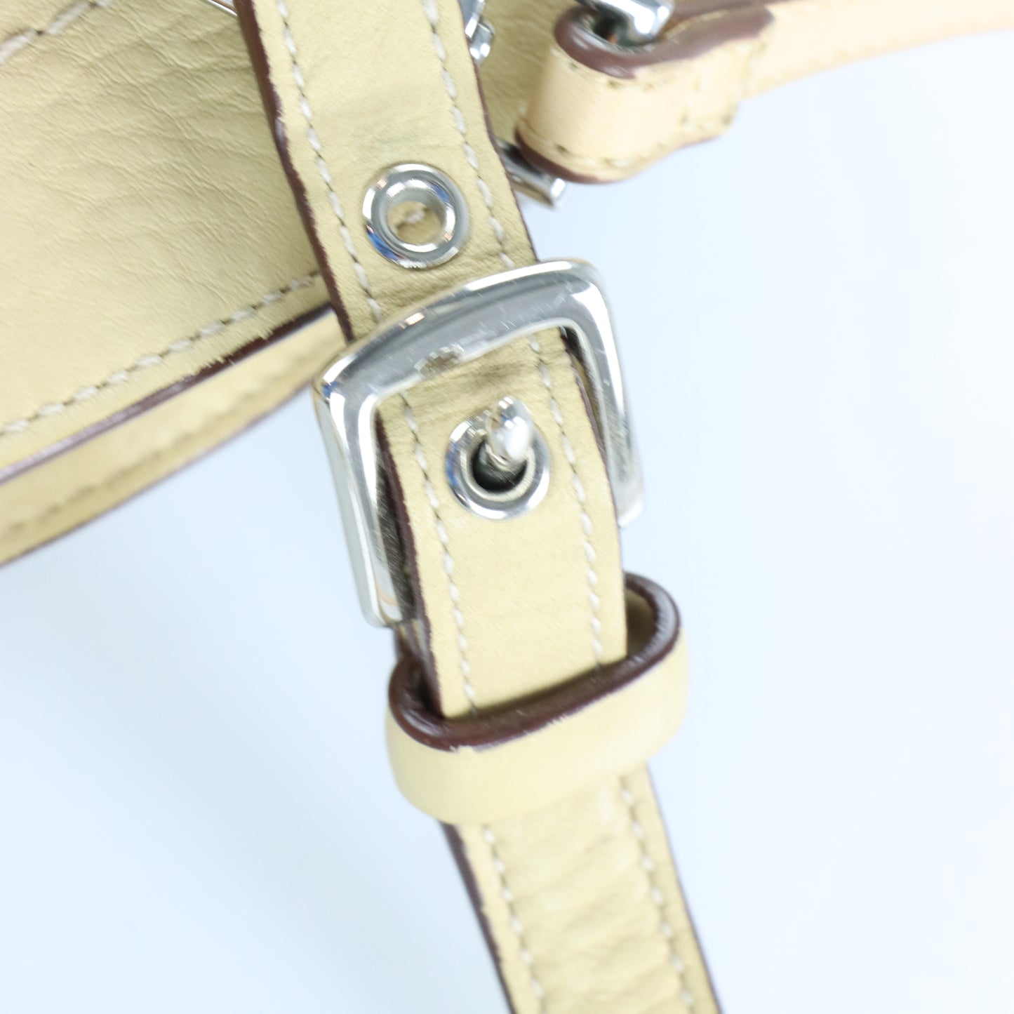 COACH 5031 Hampton Tassel Tan Pebbled Leather Bag