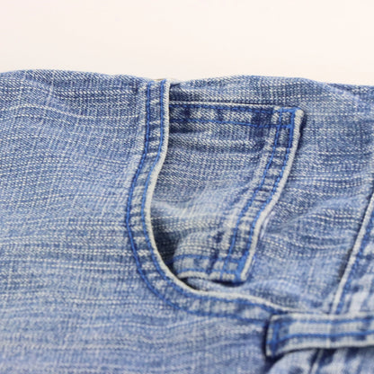 Vintage SOUTHPOLE Y2K Jorts Blue Monochromatic Stitch Denim Jean Shorts (34)