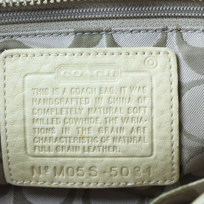 COACH 5031 Hampton Tassel Tan Pebbled Leather Bag