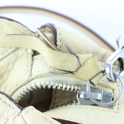 COACH 5031 Hampton Tassel Tan Pebbled Leather Bag