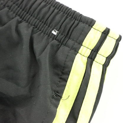 ADIDAS Embroidered Logo 3-Stripe Black & Fluro Track Pants (L) - Vintage Sole Melbourne