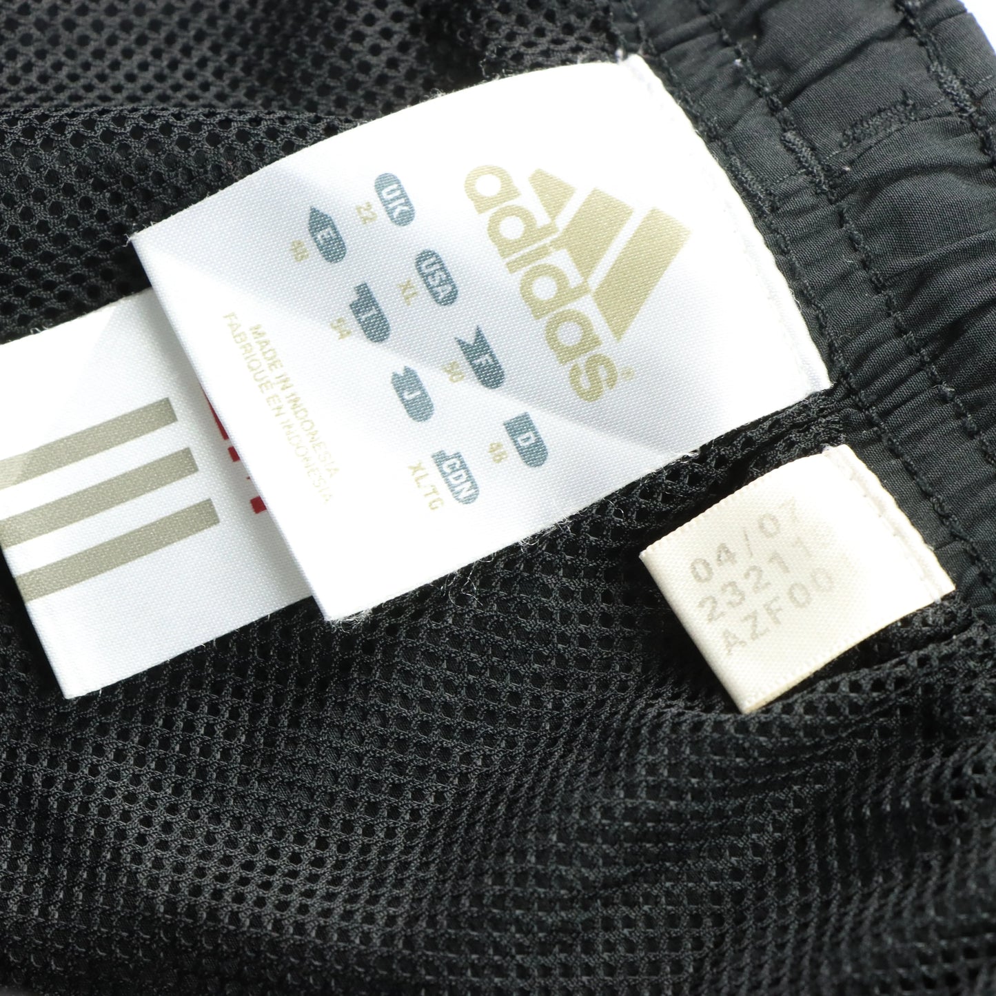 ADIDAS Embroidered Logo 3-Stripe Black & Fluro Track Pants (L) - Vintage Sole Melbourne