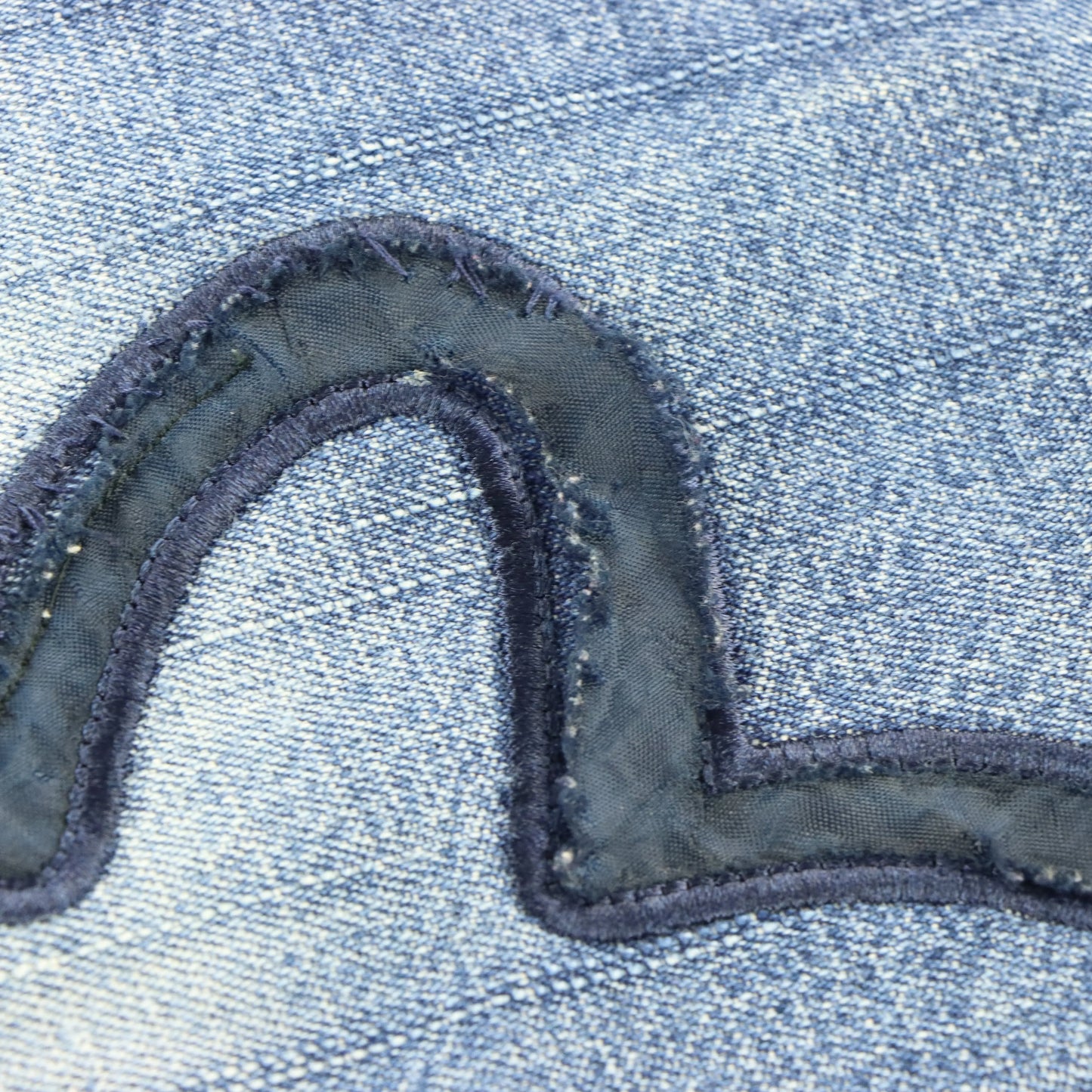 EVISU Embroidered Logo Jorts Denim Jean Shorts (34) - Vintage Sole Melbourne