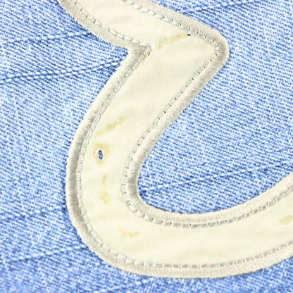 EVISU Embroidered Logo Jorts Denim Jean Shorts (34) - Vintage Sole Melbourne