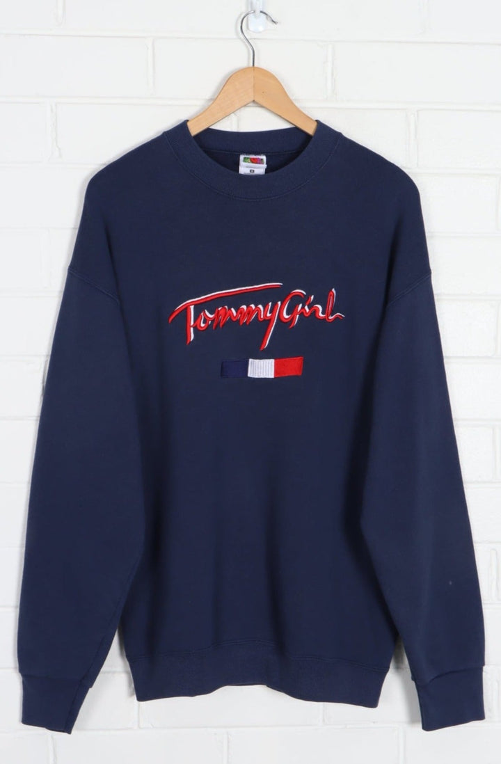 BOOTLEG Tommy Hilfiger 'Tommy Girl' Embroidered Sweatshirt (M-L)