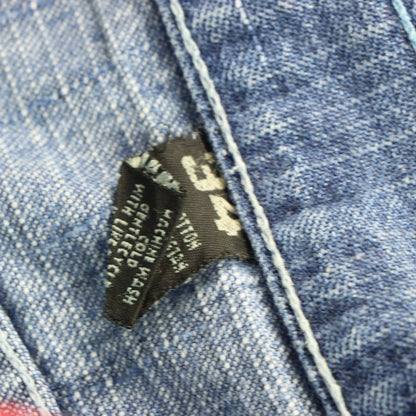 EVISU Embroidered Logo Jorts Denim Jean Shorts (34) - Vintage Sole Melbourne