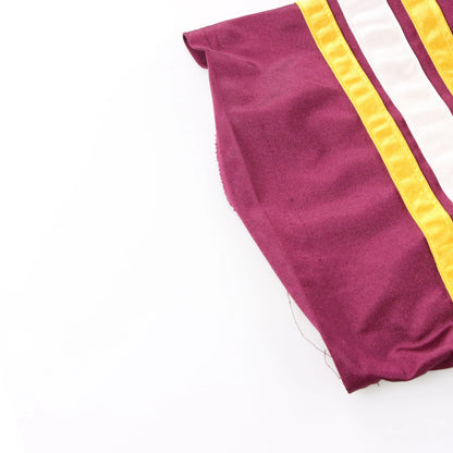 Vintage American Football "Pop Warner Little Scholars" #94 Maroon & Yellow USA Made Jersey (L)
