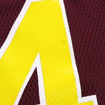 Vintage American Football "Pop Warner Little Scholars" #94 Maroon & Yellow USA Made Jersey (L)