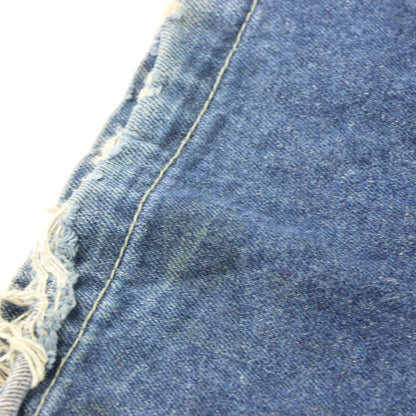 KIKWEAR Y2K Embroidered Cargo Wide Leg Denim Jeans (34)