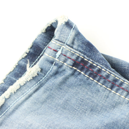 AFFLICTION Y2K Patchwork Grunge Distressed Acid Wash Jeans (31)