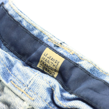 MARITHE FRANCOIS GIRBAUD Pocket Acid Wash Jeans (38)