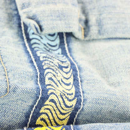 MARITHE FRANCOIS GIRBAUD Pocket Acid Wash Jeans (38)