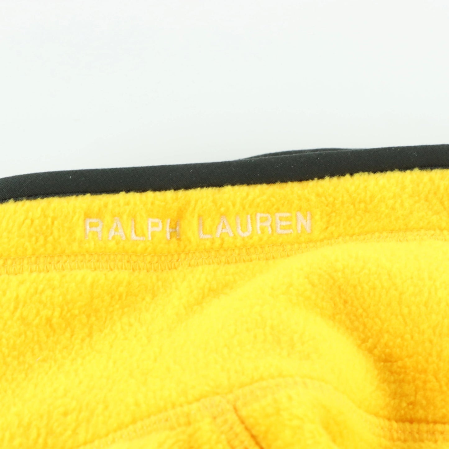 RALPH LAUREN POLO JEANS Yellow Fleece Hide Away Hood Vest (M) - Vintage Sole Melbourne