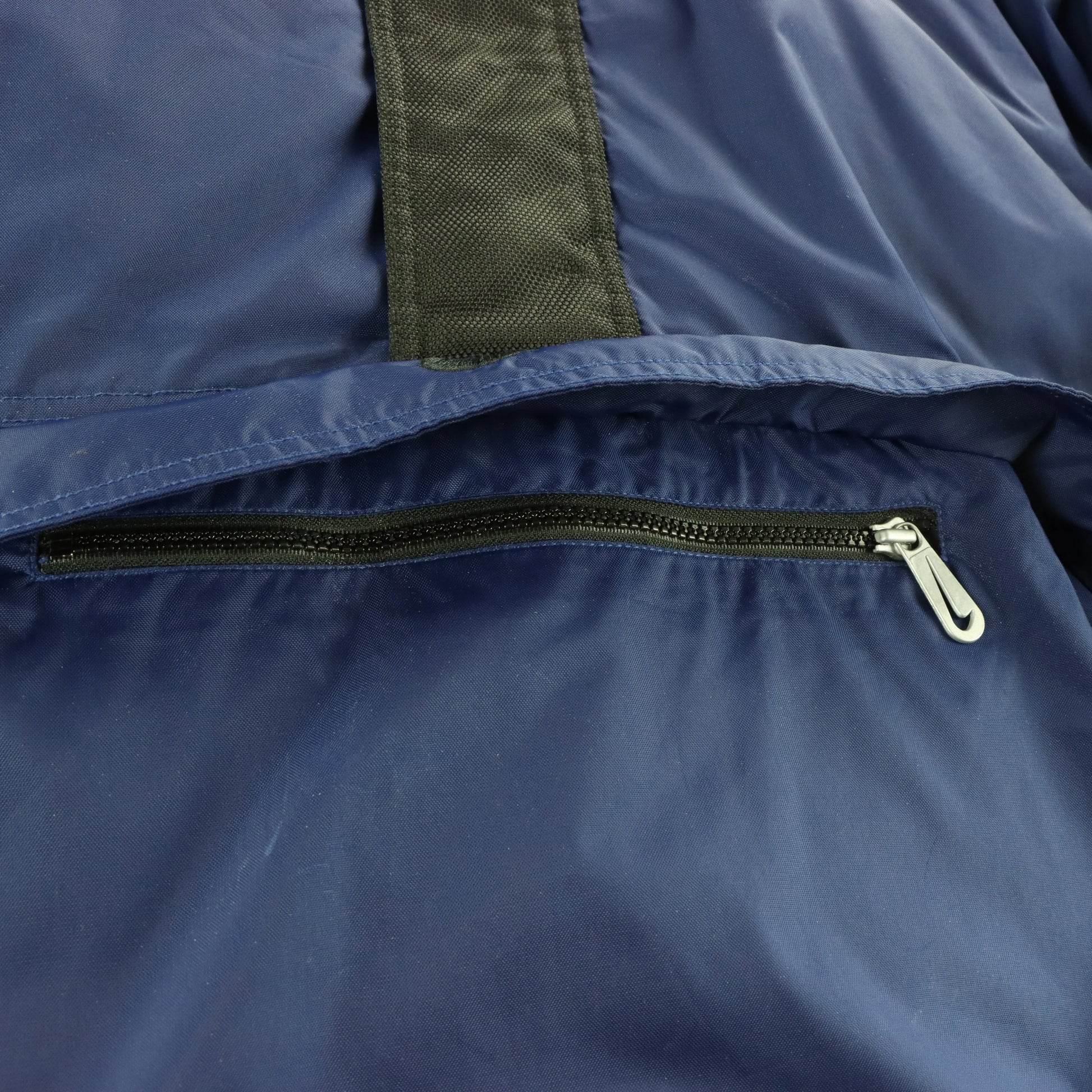 NIKE 90s Navy & Black Centre Swoosh 1/2 Zip Heavy Windbreaker Jacket (XL) - Vintage Sole Melbourne