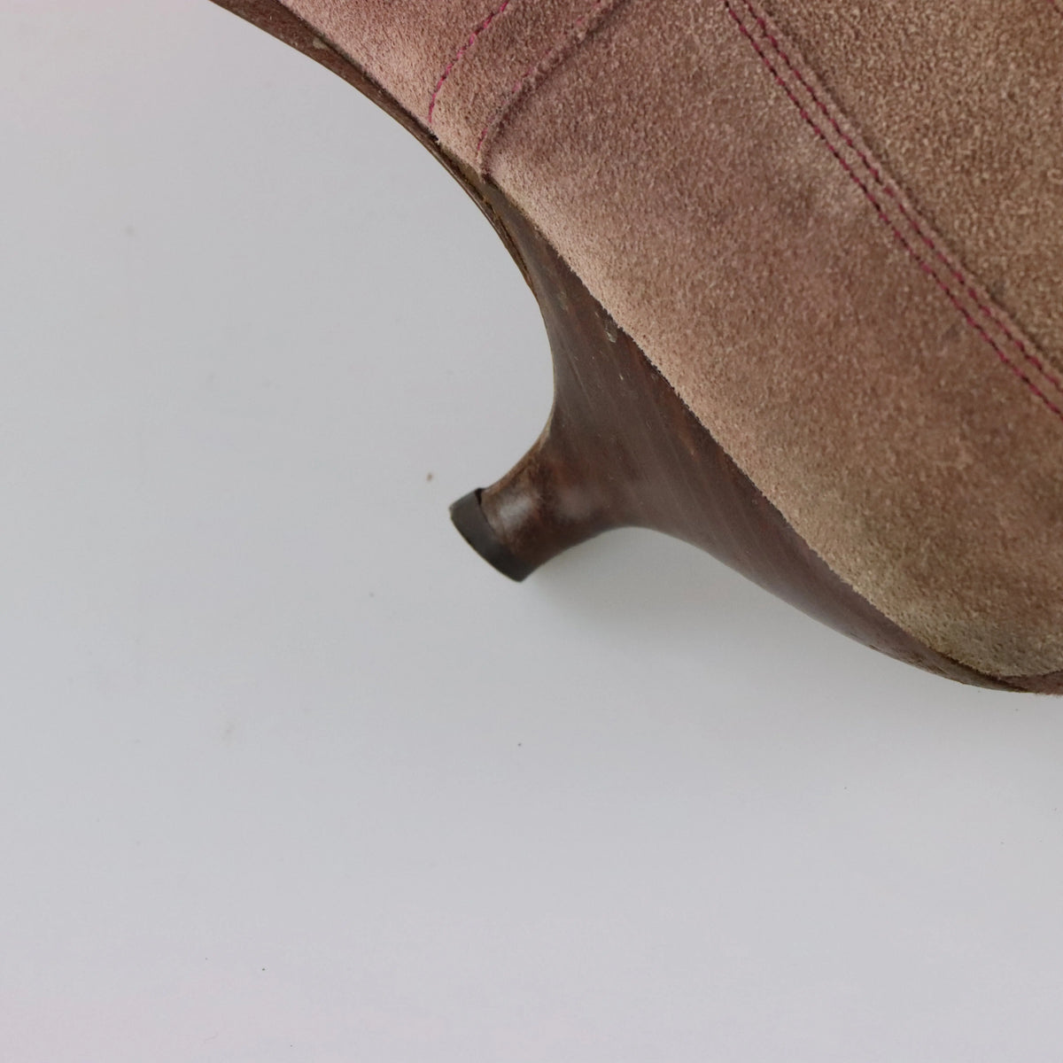 Vintage MIU MIU Suede Formal Lace Up Kitten Pointed Heel Shoes (39)