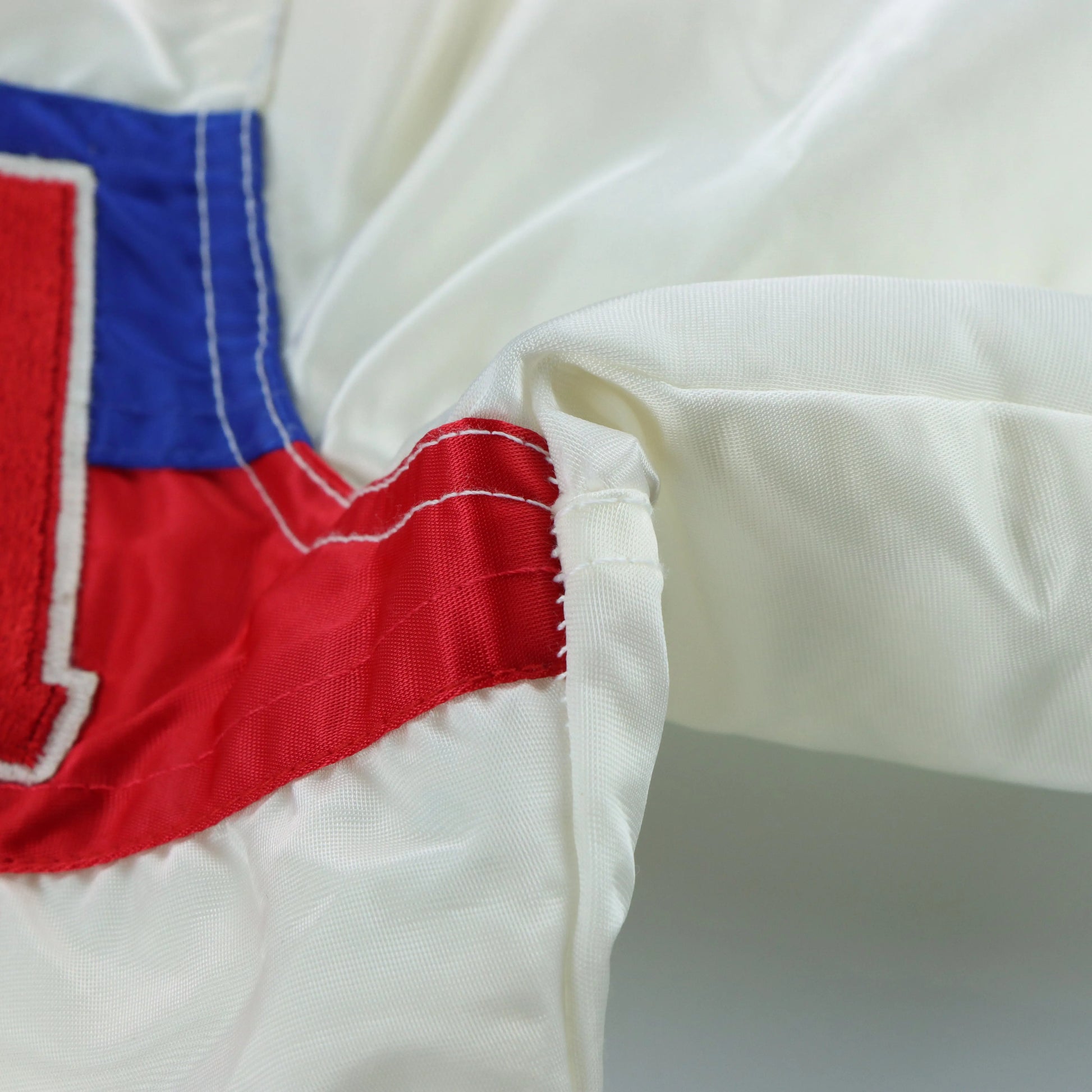 STARTER Olympics 1984 USA Embroidered Patch Retro Satin Bomber Jacket (S) - Vintage Sole Melbourne