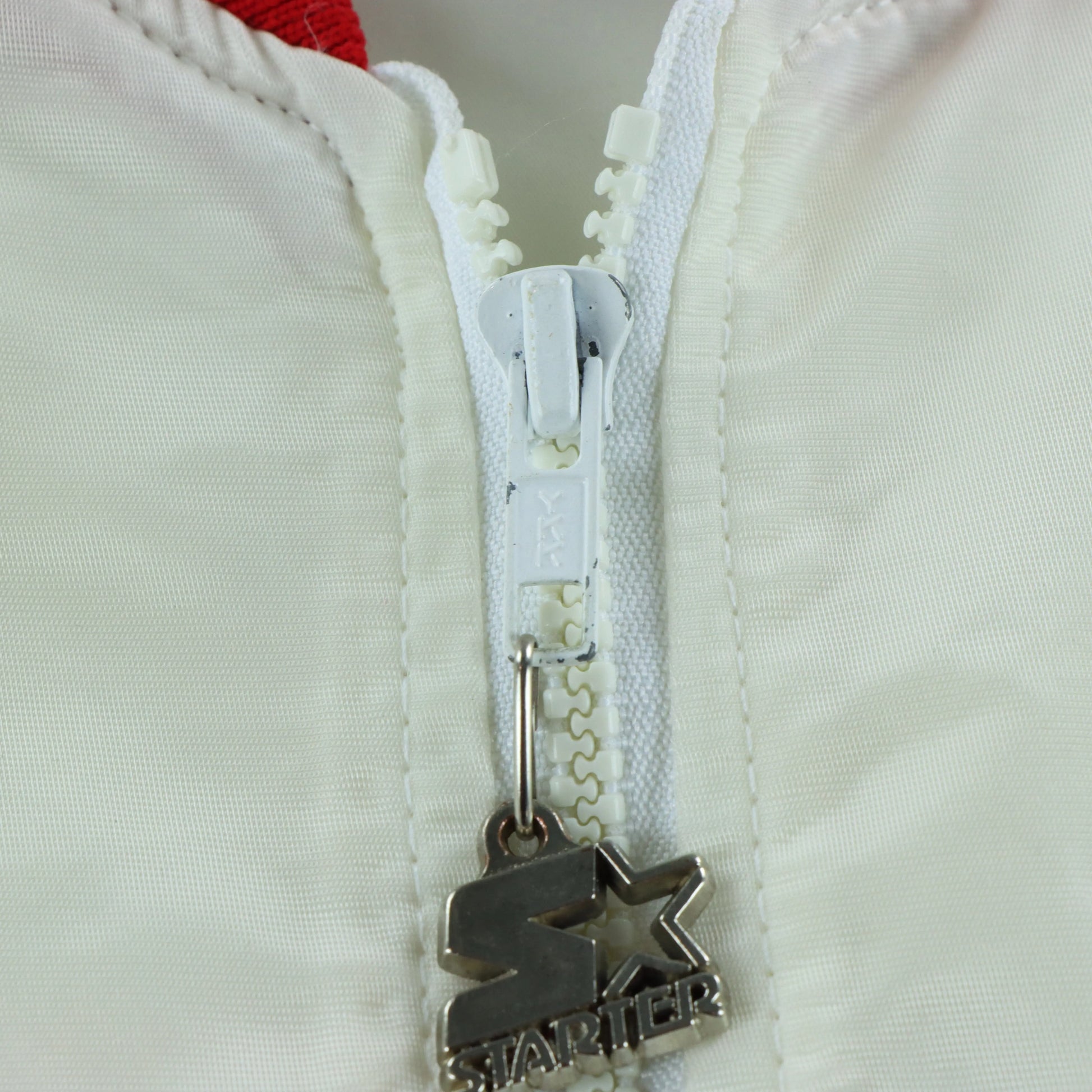 STARTER Olympics 1984 USA Embroidered Patch Retro Satin Bomber Jacket (S) - Vintage Sole Melbourne