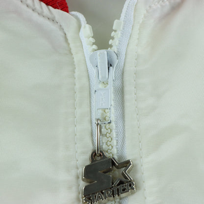 STARTER Olympics 1984 USA Embroidered Patch Retro Satin Bomber Jacket (S) - Vintage Sole Melbourne