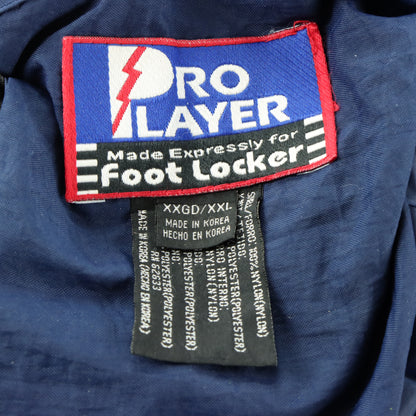 Chicago Bears Embroidered Patch PRO PLAYER Reversible Full Zip NFL Jacket Korean Made (XXL)