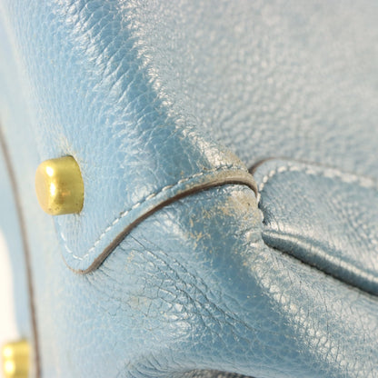 COACH Hadley 73549 Lake Blue Hobo Leather Tote Bag - Vintage Sole Melbourne