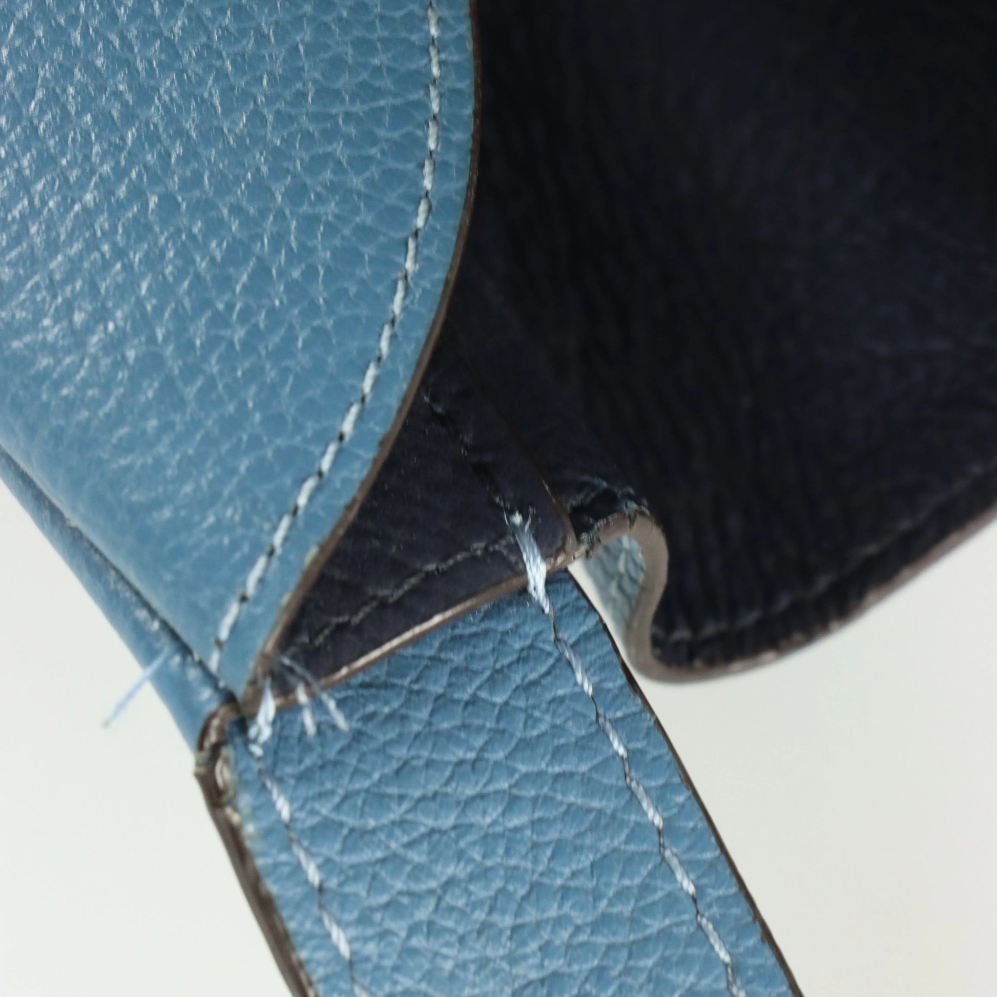 COACH Hadley 73549 Lake Blue Hobo Leather Tote Bag - Vintage Sole Melbourne