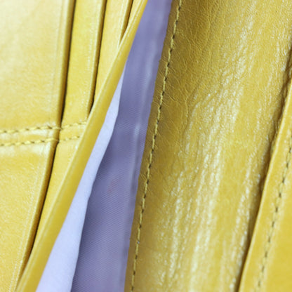 COACH Soho Yellow Pleated Leather Purse Wallet - Vintage Sole Melbourne