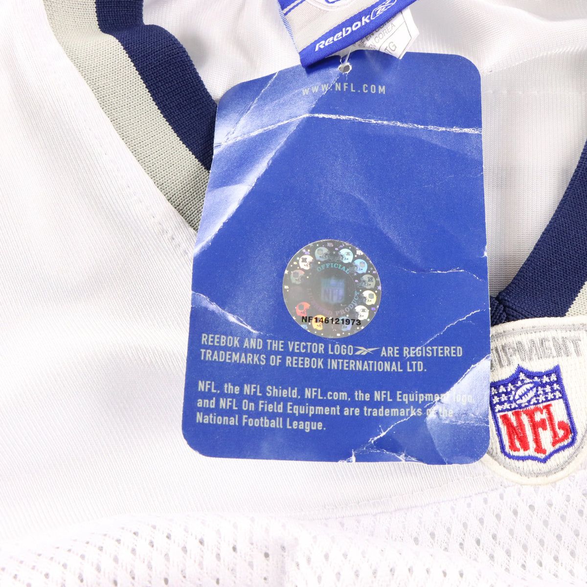 Vintage REEBOK New England Patriots NFL Tom Brady #12 American Football White Jersey With Original Tag (XXL)