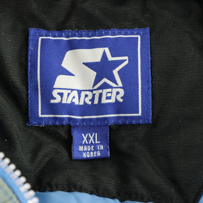 Carolina Tar Heels STARTER Korean Made Quilt Lined Windbreaker Pop Over (XXL) - Vintage Sole Melbourne