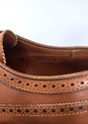 ALDEN J.Crew Tobacco Leather 97641 Long Wing Bluchers (8)
