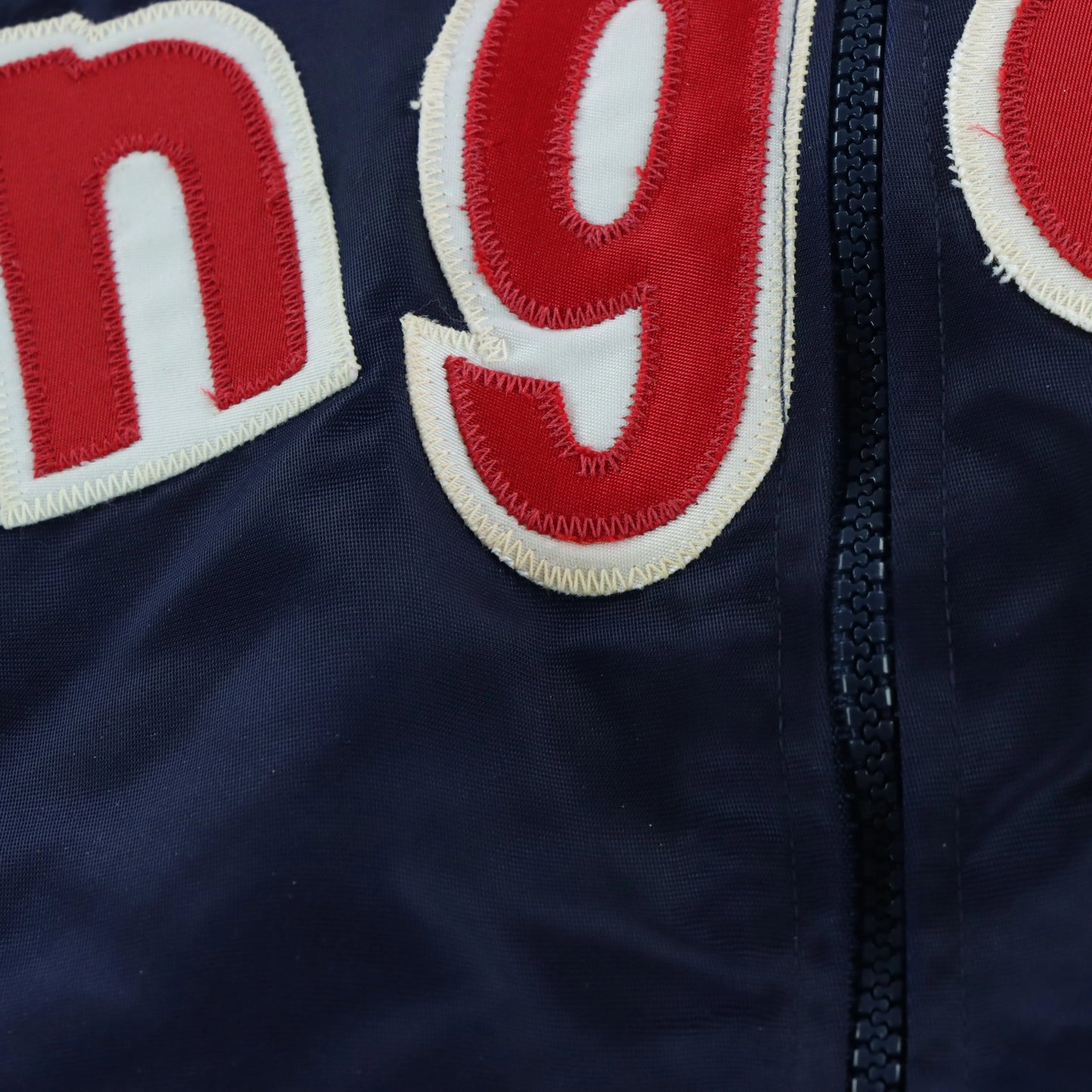 Anaheim Angels California Patch MLB Fleece Lined Satin Bomber Jacket (S) - Vintage Sole Melbourne