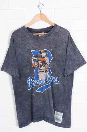 MLB 1991 Brooklyn Cyclones Logo NUTMEG T-Shirt USA Made (L-XL)