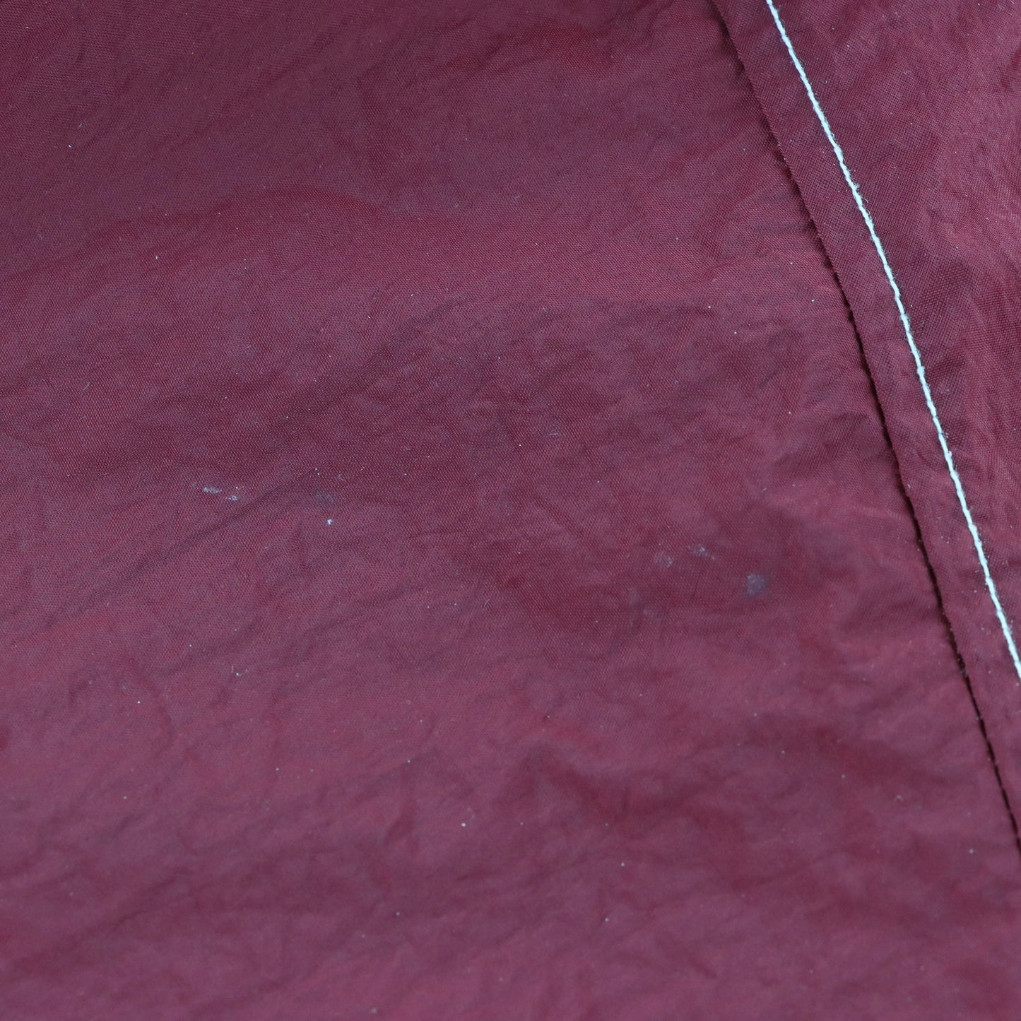 NIKE Burgundy & Bright Blue Embroidered Swoosh Hooded Windbreaker Jacket (L) - Vintage Sole Melbourne