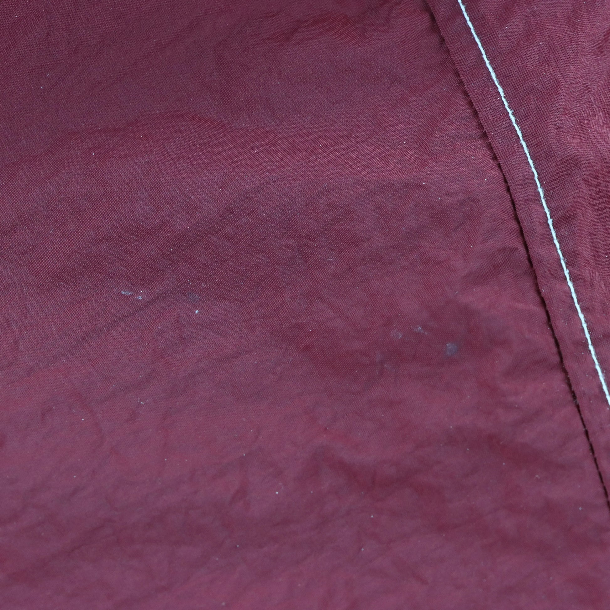 NIKE Burgundy & Bright Blue Embroidered Swoosh Hooded Windbreaker Jacket (L) - Vintage Sole Melbourne