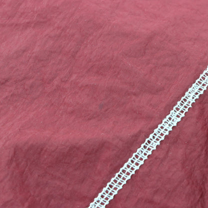 NIKE Burgundy & Bright Blue Embroidered Swoosh Hooded Windbreaker Jacket (L) - Vintage Sole Melbourne