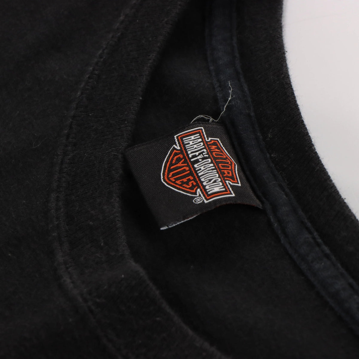 Vintage HARLEY DAVIDSON Pin Up 'Sales and Service' East Coast Motorcycle T-Shirt (XL)