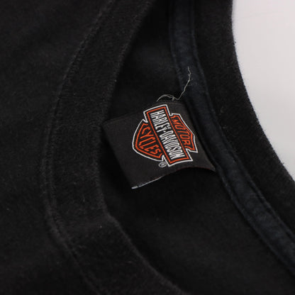 Vintage HARLEY DAVIDSON Pin Up 'Sales and Service' East Coast Motorcycle T-Shirt (XL)
