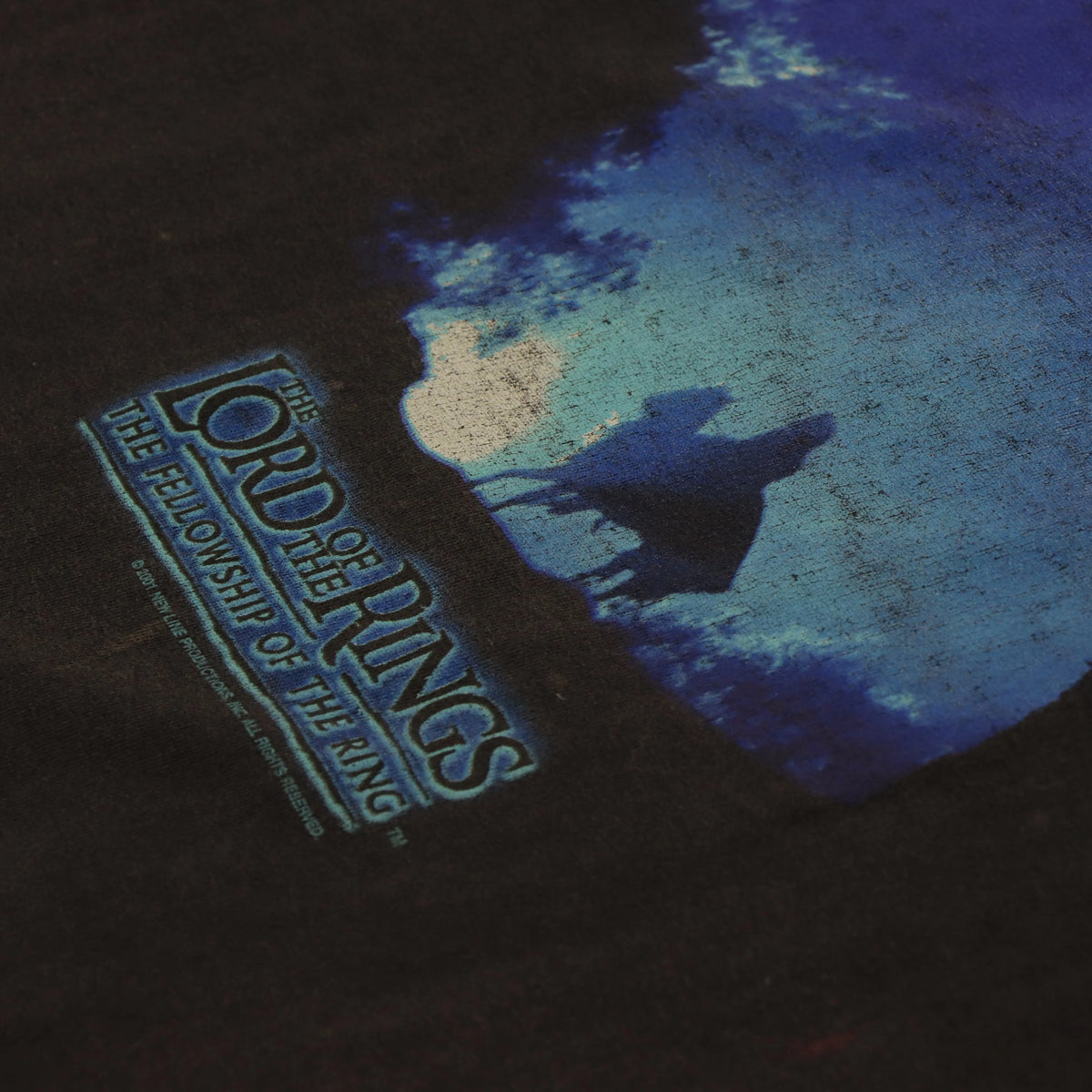 Vintage LORD OF THE RINGS Y2K 'Fellowship Of The Ring' Black T-Shirt (XL)