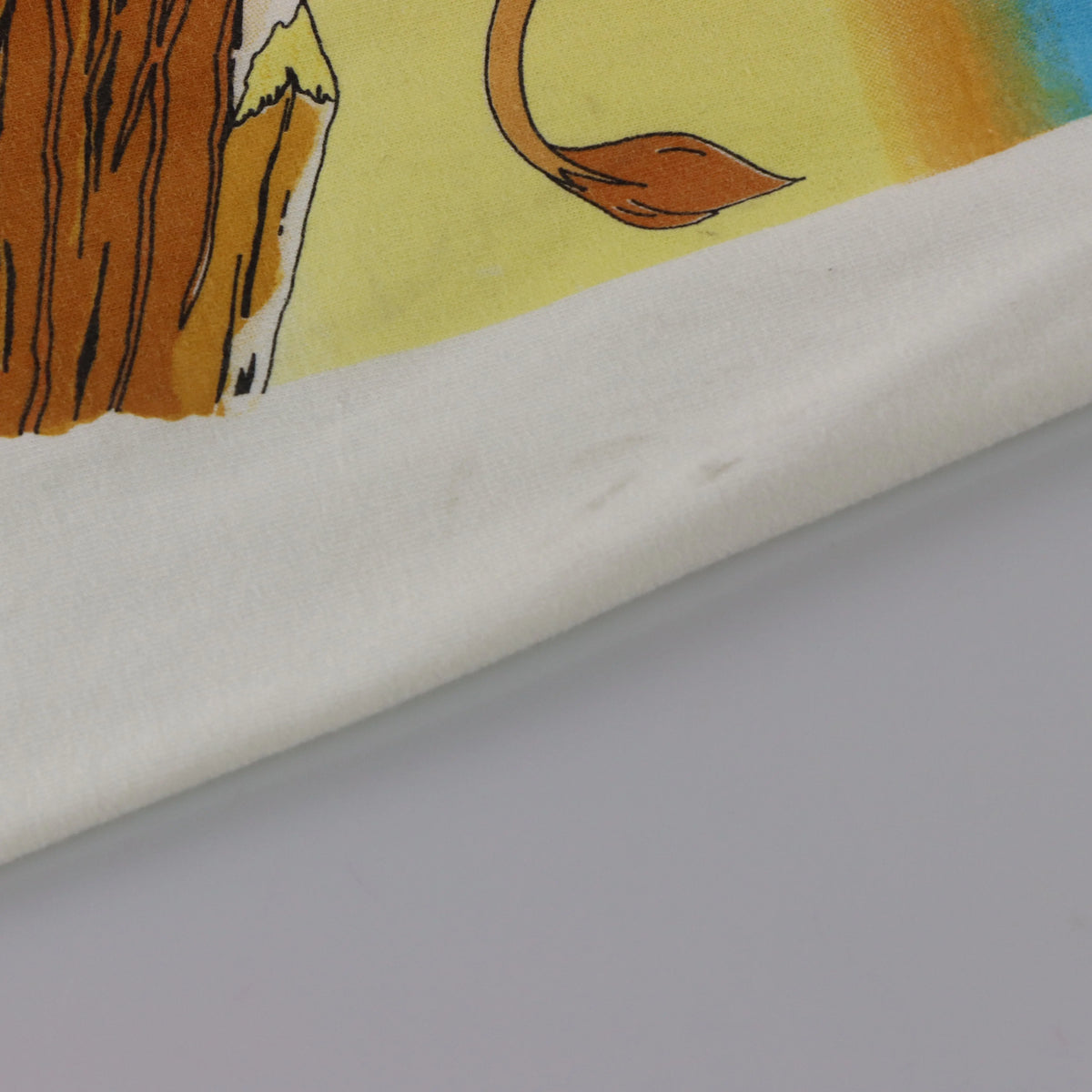 Vintage LION KING X BURGER KING Disney Simba Single Stitch White T-Shirt (XL)