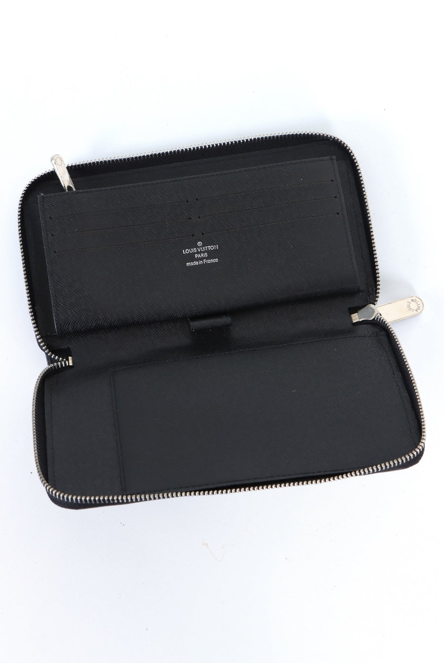 REPLICA Louis Vuitton Black Epi Leather 'Zippy' Organiser Wallet
